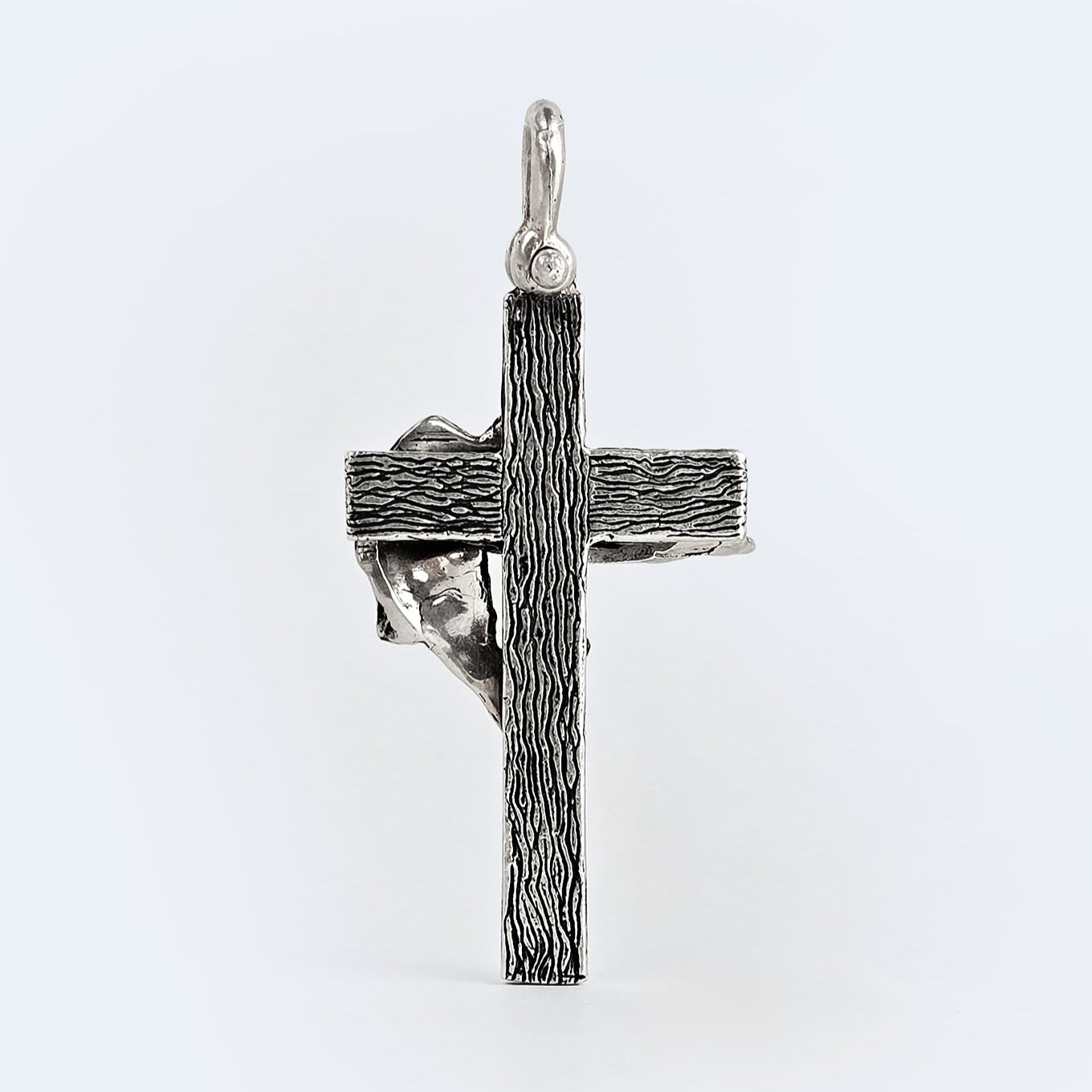 Fighting Trout Cross Pendant
