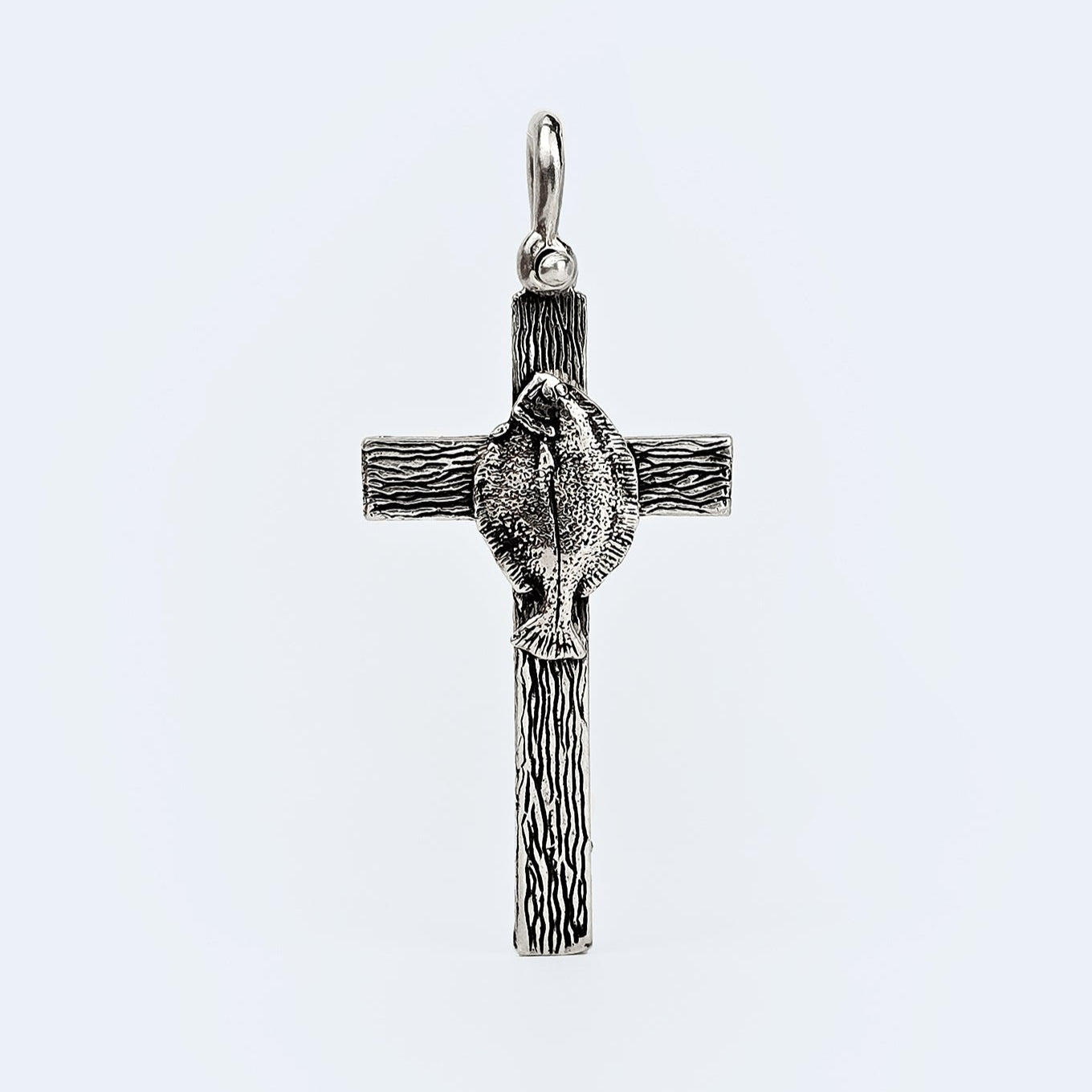 Flounder Cross Pendant