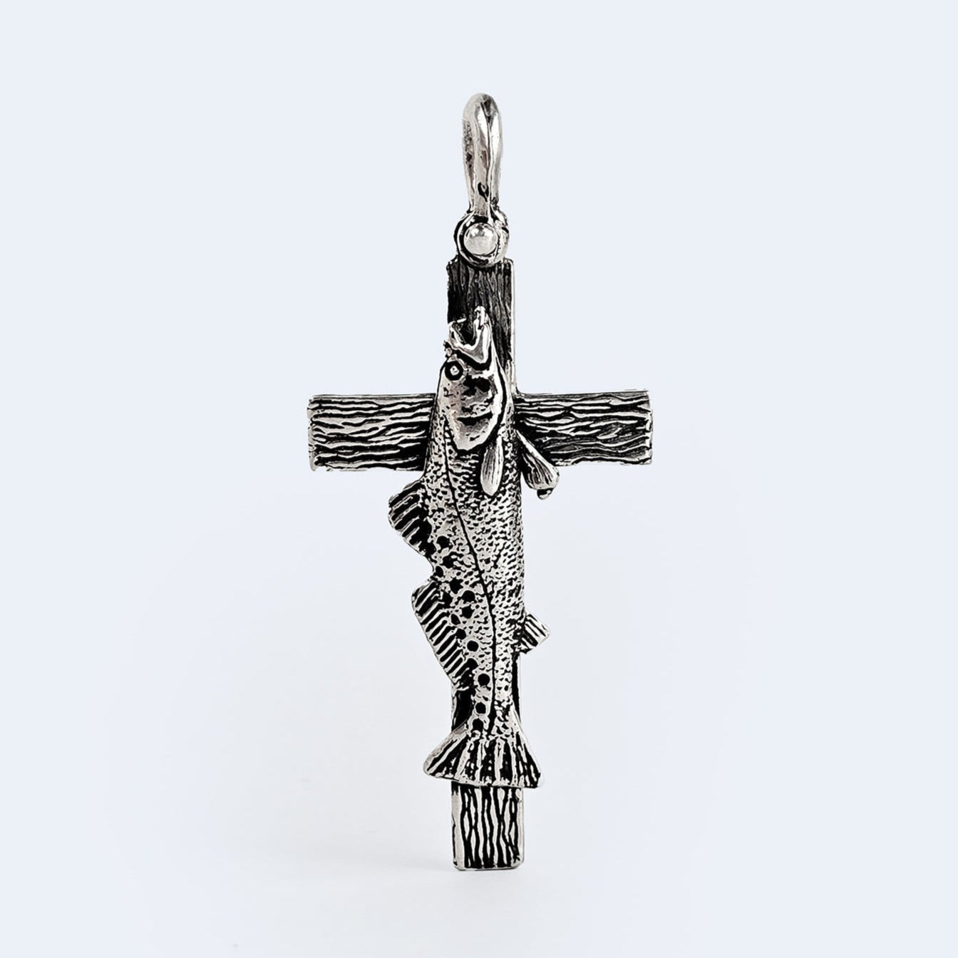 Trout Cross Pendant
