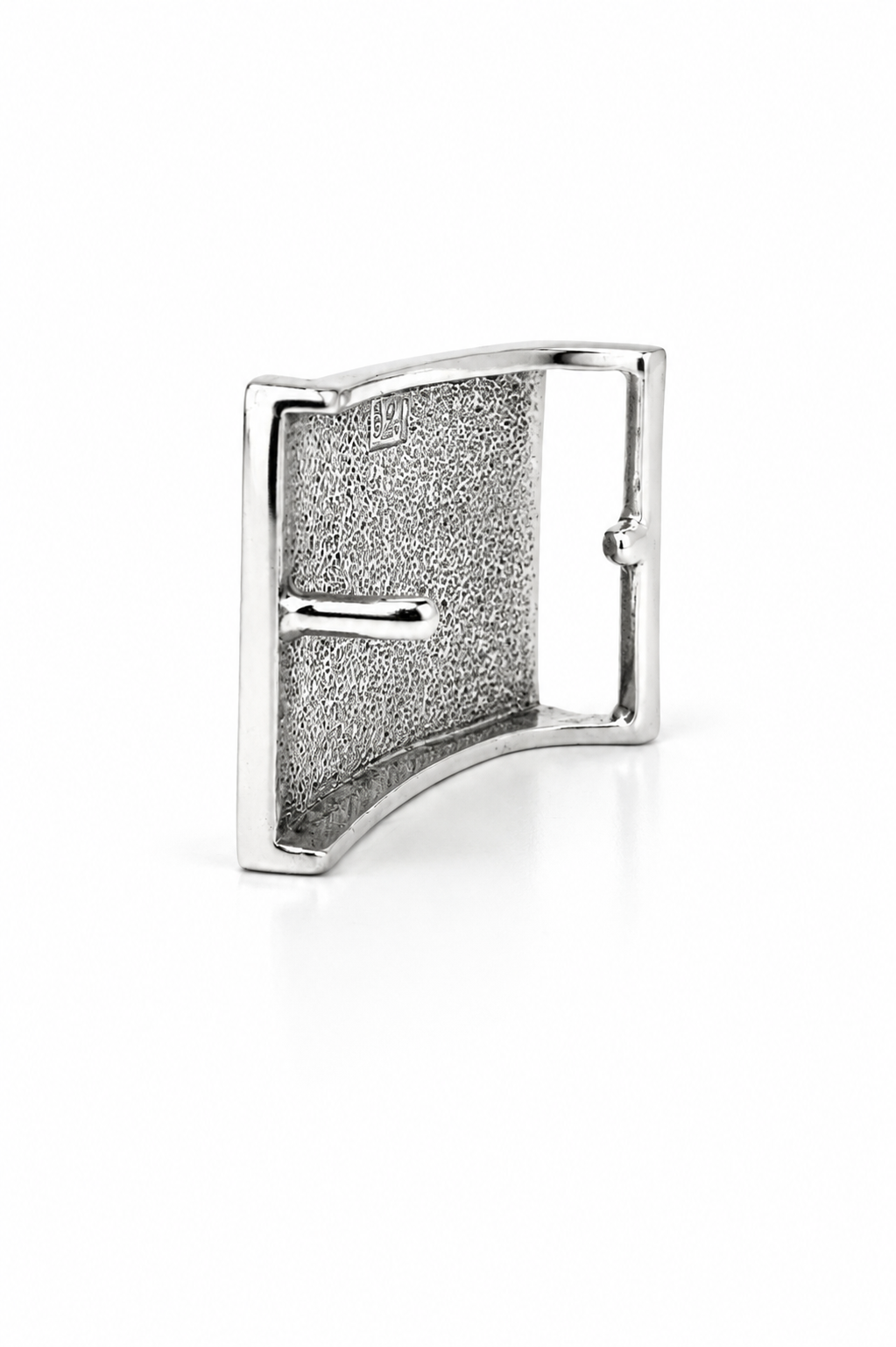 Sterling Silver Woven Belt Buckle