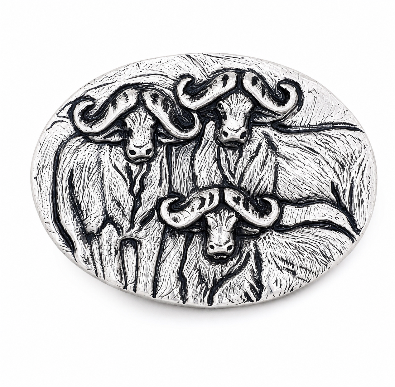 Cape Buffalo Belt Buckle