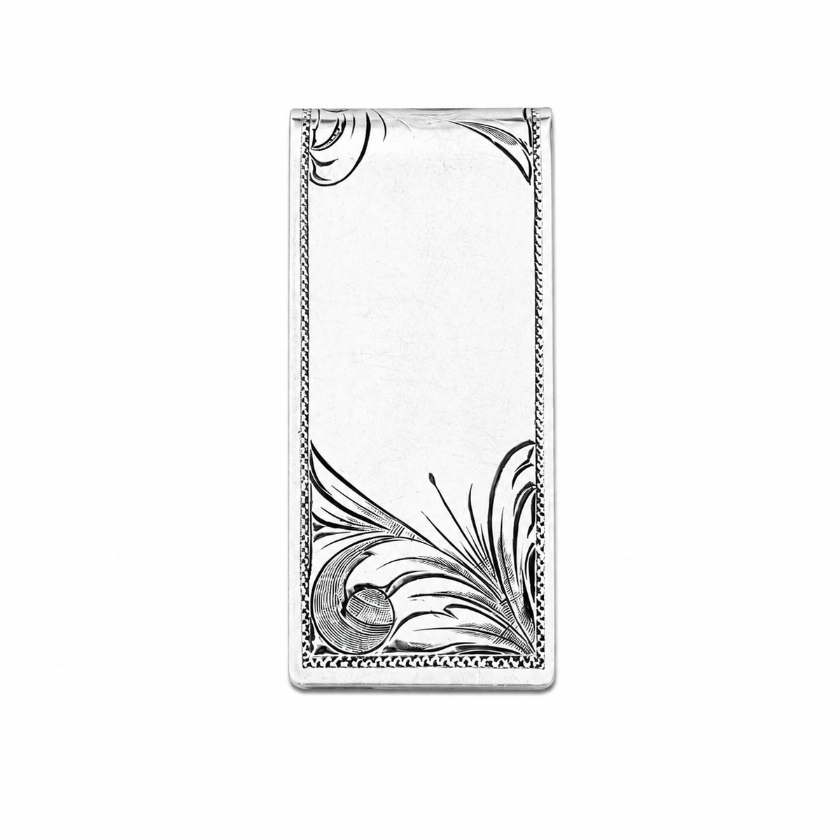 Handcrafted Leopard Money Clip - Sterling Silver