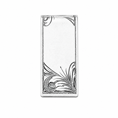 Handcrafted Leopard Money Clip - Sterling Silver