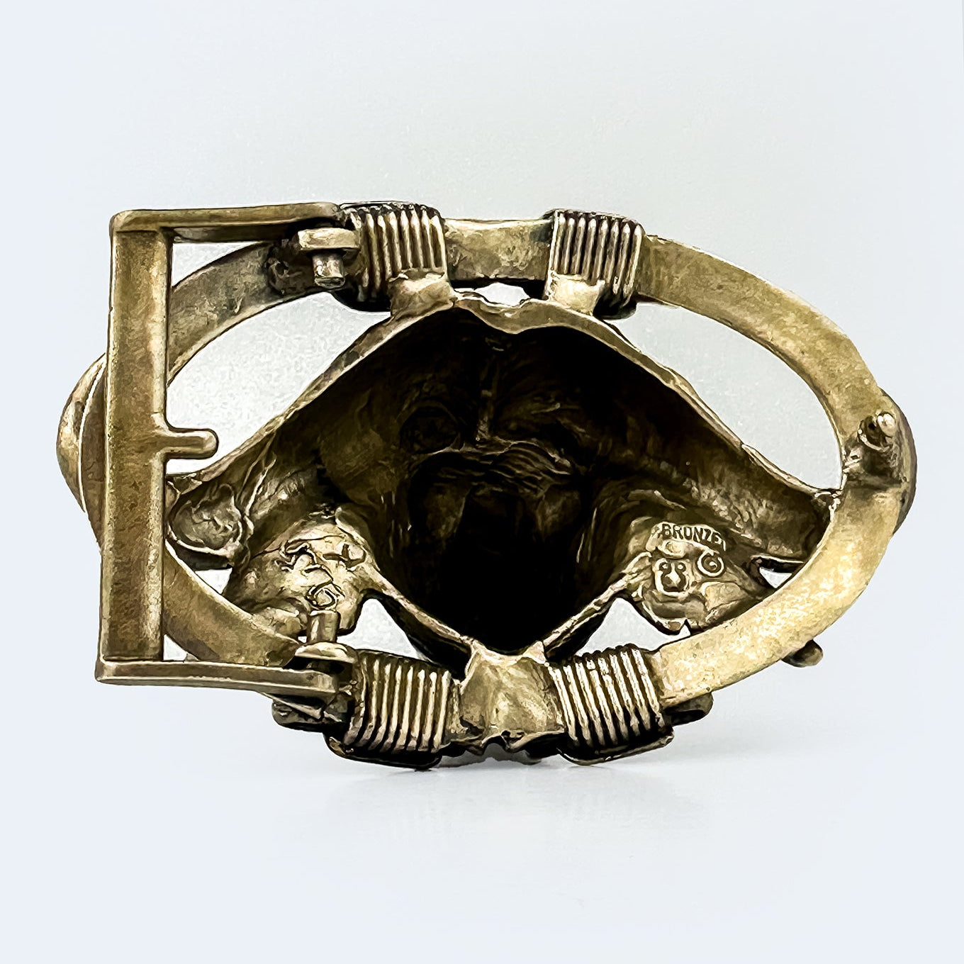 Bronze Cape Buffalo Belt Buckle