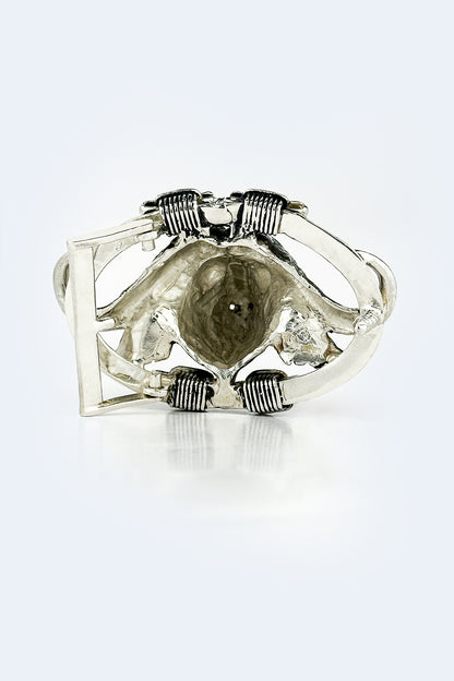 Cape Buffalo Belt Buckle-Sterling Silver