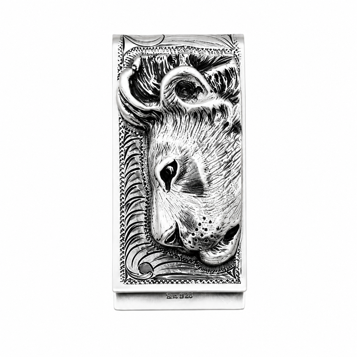 Sterling Silver Lion Money Clip – Guardian of Wealth