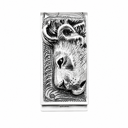 Sterling Silver Lion Money Clip – Guardian of Wealth