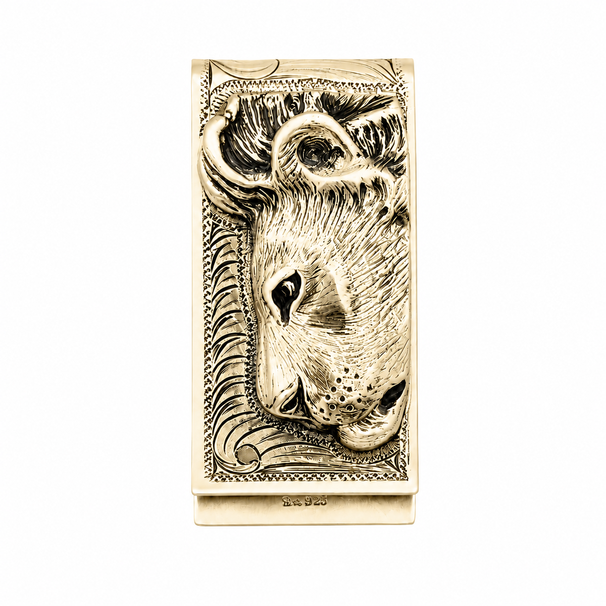 Sterling Silver Lion Money Clip – Guardian of Wealth