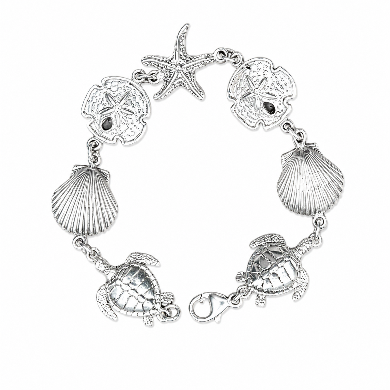 Sterling Silver Ocean Theme Bracelet