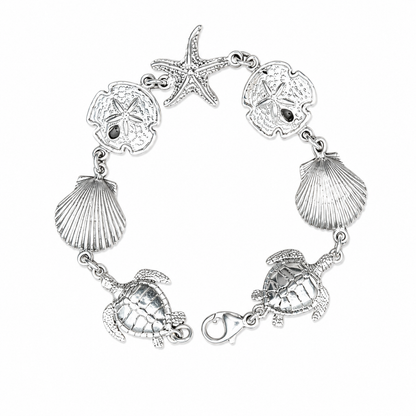 Sterling Silver Ocean Theme Bracelet