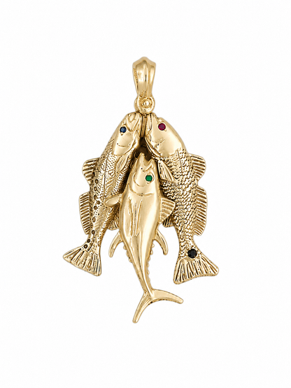 Texas Fish Slam Stringer Pendant - 716