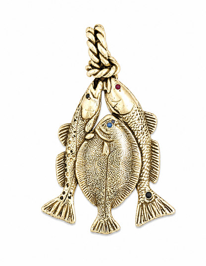 Texas Fish Slam Stringer Pendant - 722