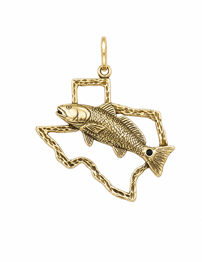 Texas State Pendant Red Fish - 717