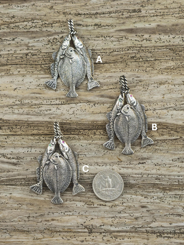 Texas Fish Slam Stringer Pendant - 712