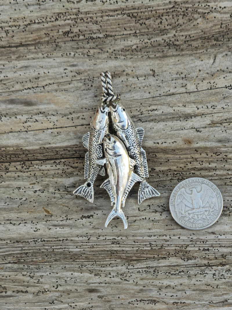 Texas Fish Slam Stringer Pendant - 717