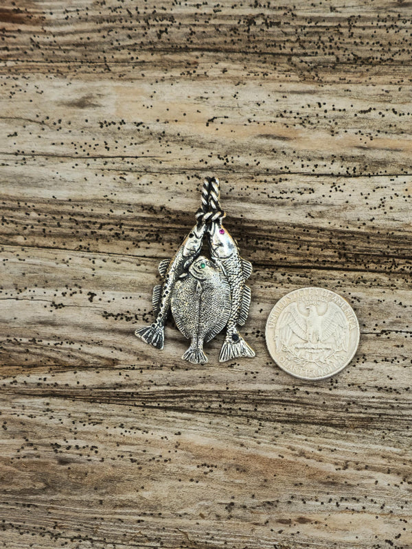 Texas Fish Slam Stringer Pendant - 713