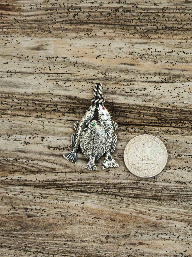 Texas Fish Slam Stringer Pendant - 713