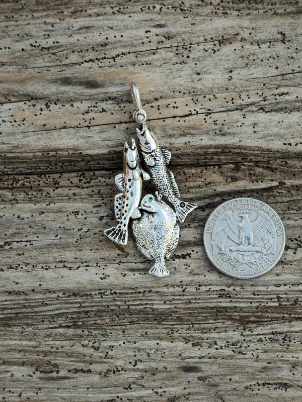 Texas Fish Slam Stringer Pendant - 720