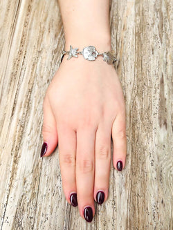 Sterling Silver Ocean Theme Bracelet | Size: 7.5 Inches