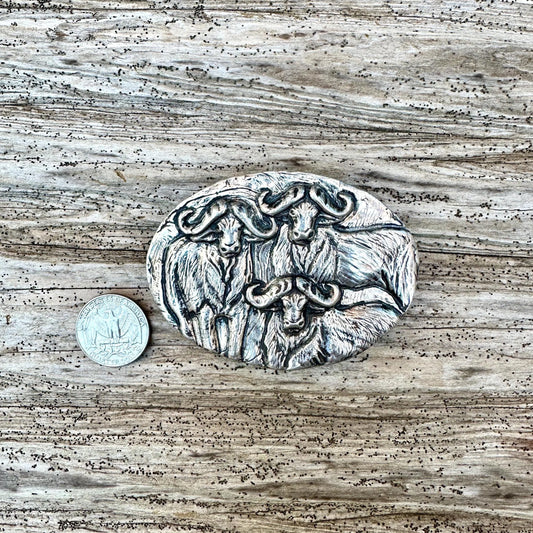 Cape Buffalo Belt Buckle